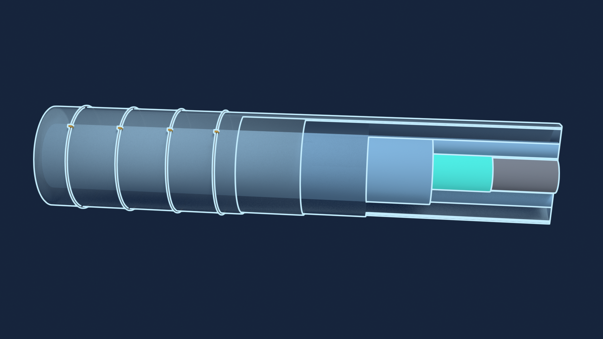 X-ray sample — Insulrap system, ghosted shells